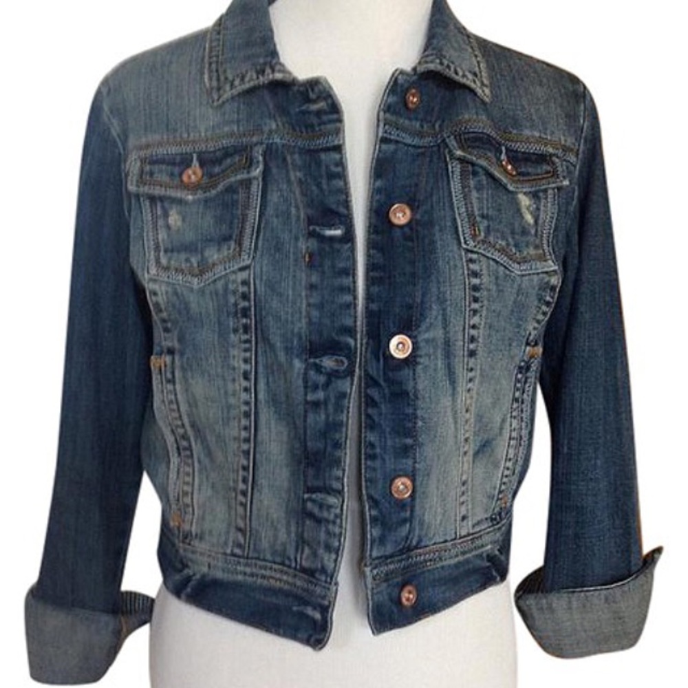 Aeropostale Distressed Denim Jacket