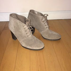 Franco Sarto Suede Leather Ankle Booties