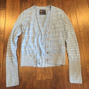 Blue and silver American eagle cardigan