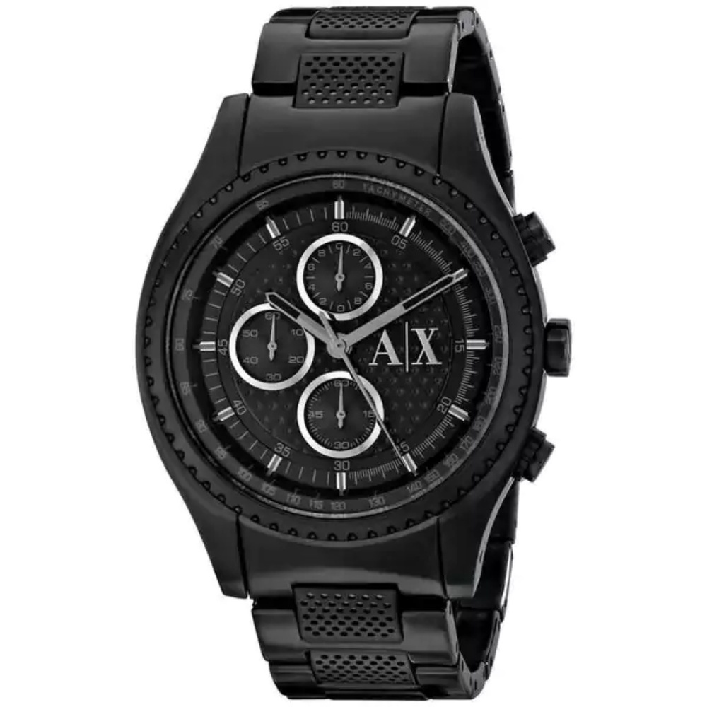 NWT Armani Exchange Men's AX1605 Black Watch