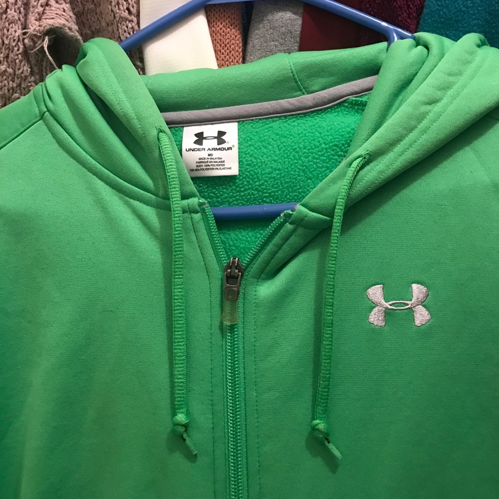Under amour zip up hoodie
