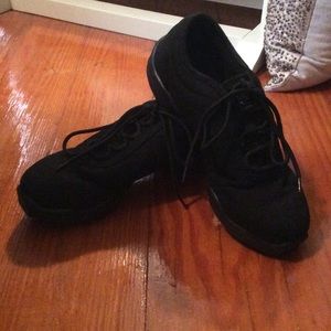 Black Capezio split sole women's dance shoe