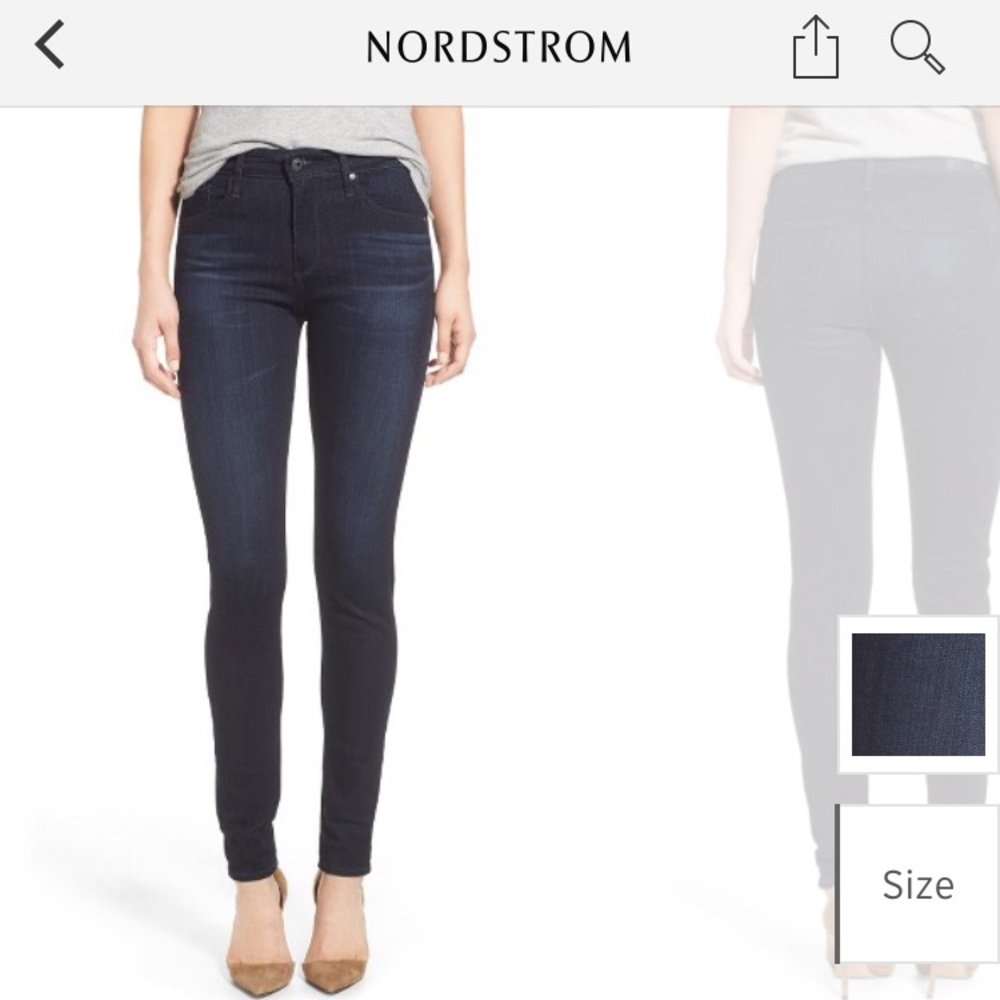 AG "The Farrah" High Rise Skinny Jeans