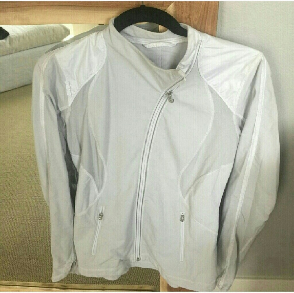 Lululemon grey and white zip up