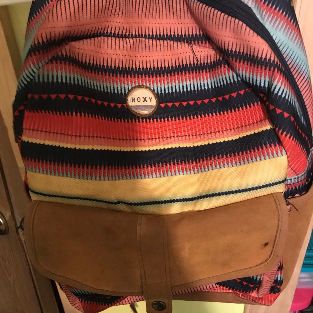 Roxy chevron book bag.