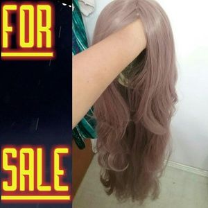 Long purple cosplay wig