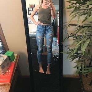 American eagle ripped jeans