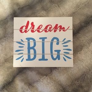 Dream Big hanging wall decor