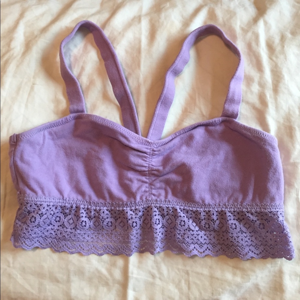 aerie purple lace bralette
