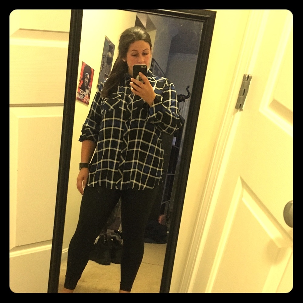 Torrid checkered blouse