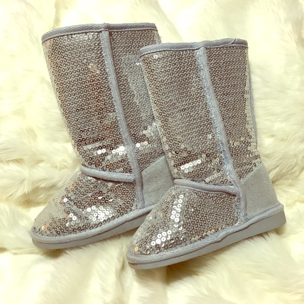 Girls Sequin Boots