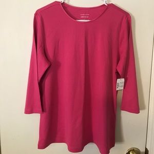 Christopher&banks ladies cotton top size large