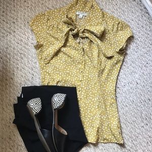 Banana Republic Bow Button-Up Top