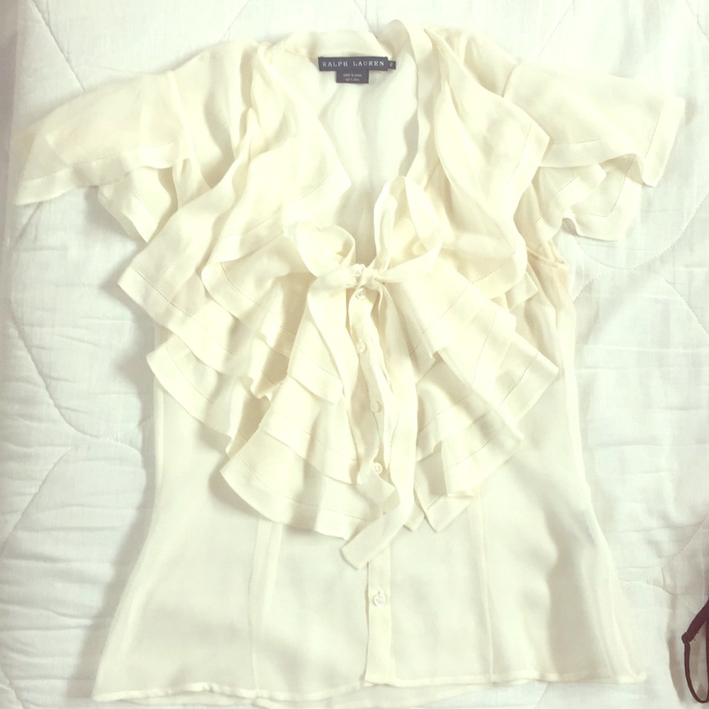 Ralph Lauren cream blouse