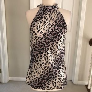 Leopard print halter top