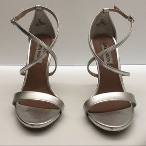 Steve Madden Silver Heels