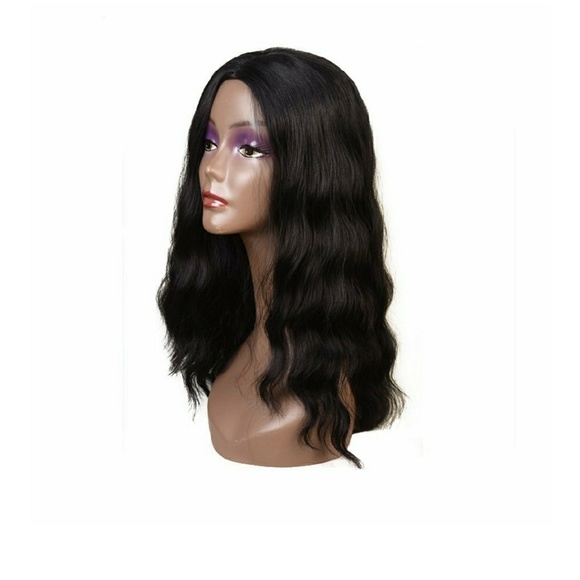 Curly Wavy Wig 20 inches #1b