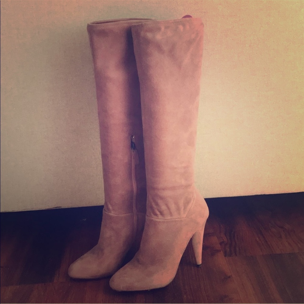 Pink/Lilac Suede PRADA Boots