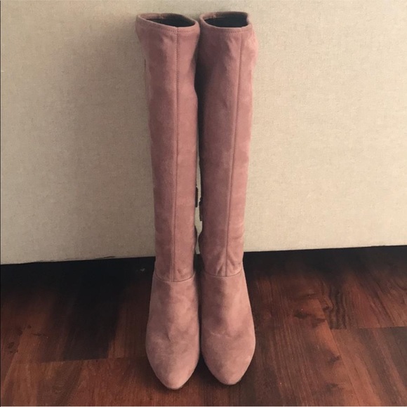 Pink/Lilac Suede PRADA Boots - Picture 2 of 8