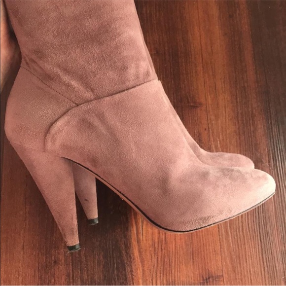 Pink/Lilac Suede PRADA Boots - Picture 6 of 8
