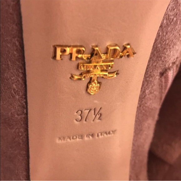 Pink/Lilac Suede PRADA Boots - Picture 7 of 8