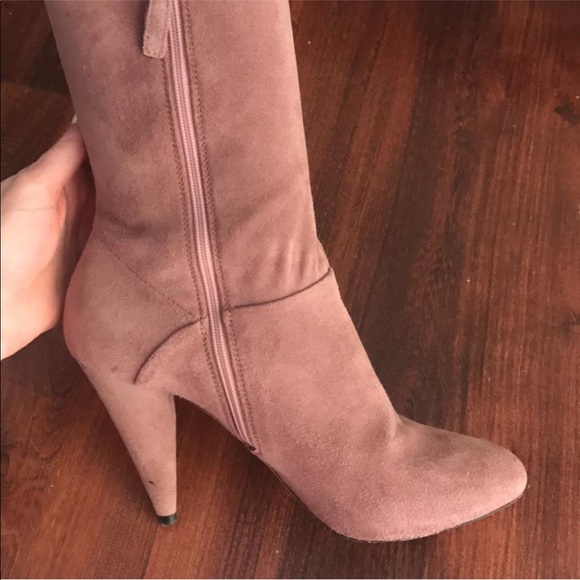 Pink/Lilac Suede PRADA Boots - Picture 8 of 8