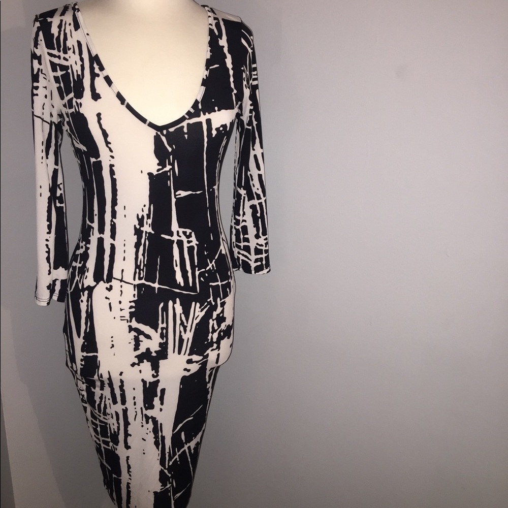 Black and white dress