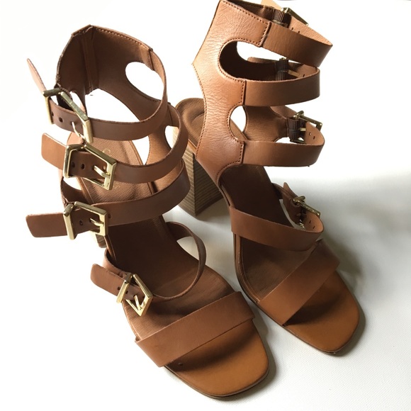 Shelleys London Joey Leather Heels - Picture 3 of 5