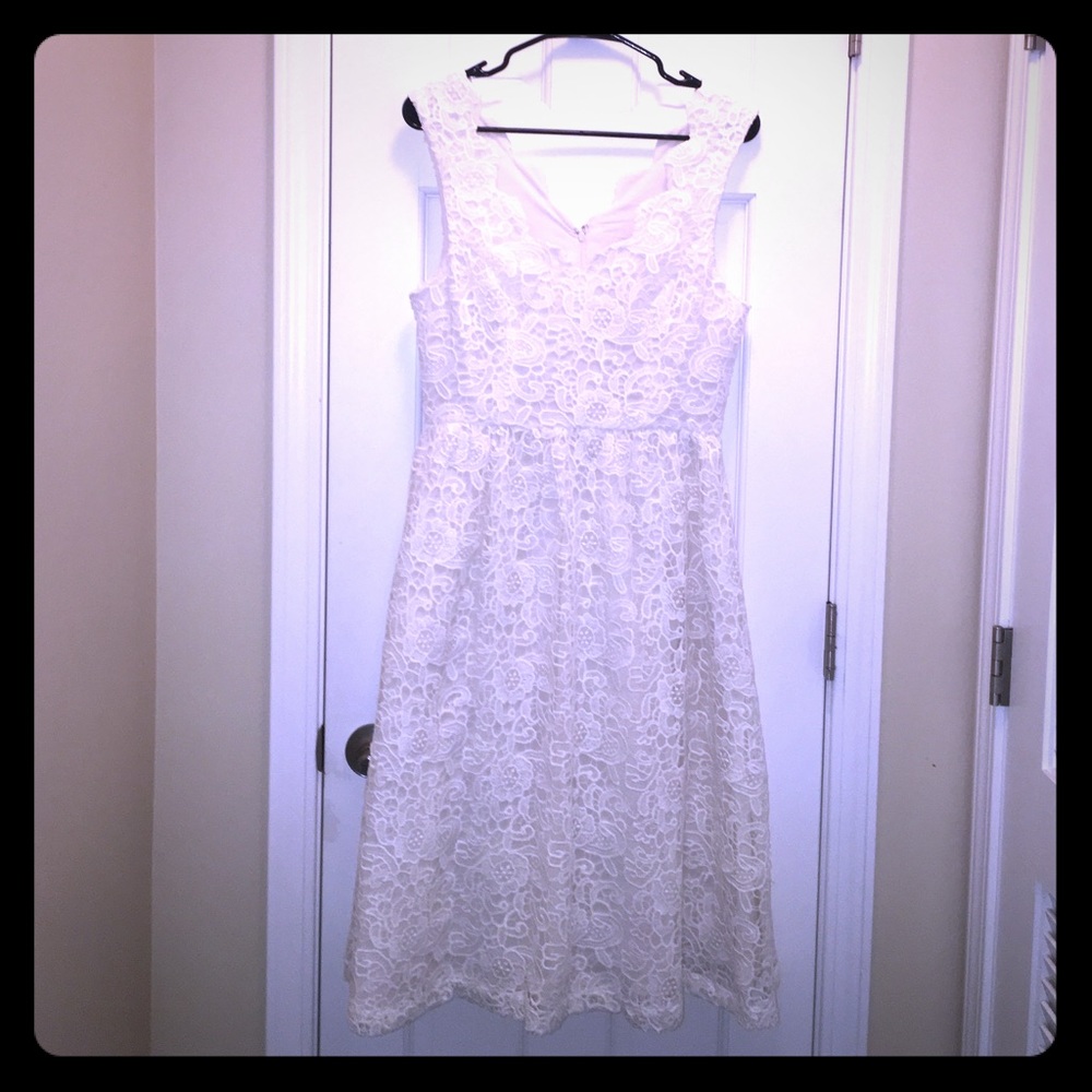 Sweet white lace ModCloth dress