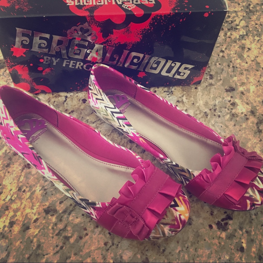 Alana Pink Zigzag Flats