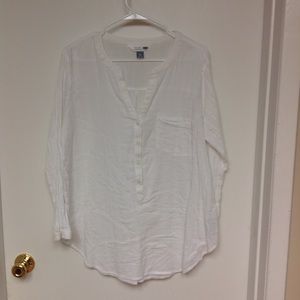 White gauze shirt