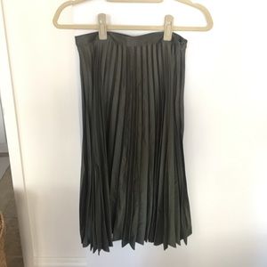 Topshop hunter green skirt