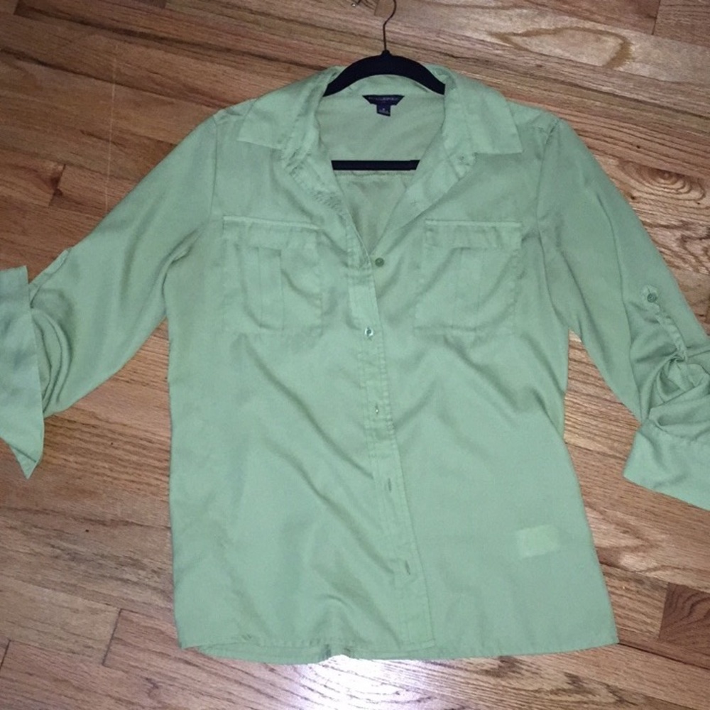 Beautiful green blouse from Banana Republic.
