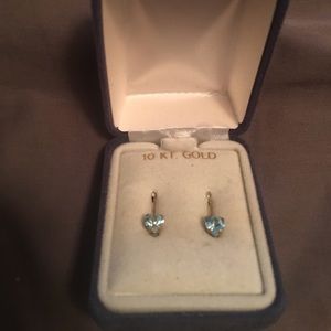 Blue topaz earrings