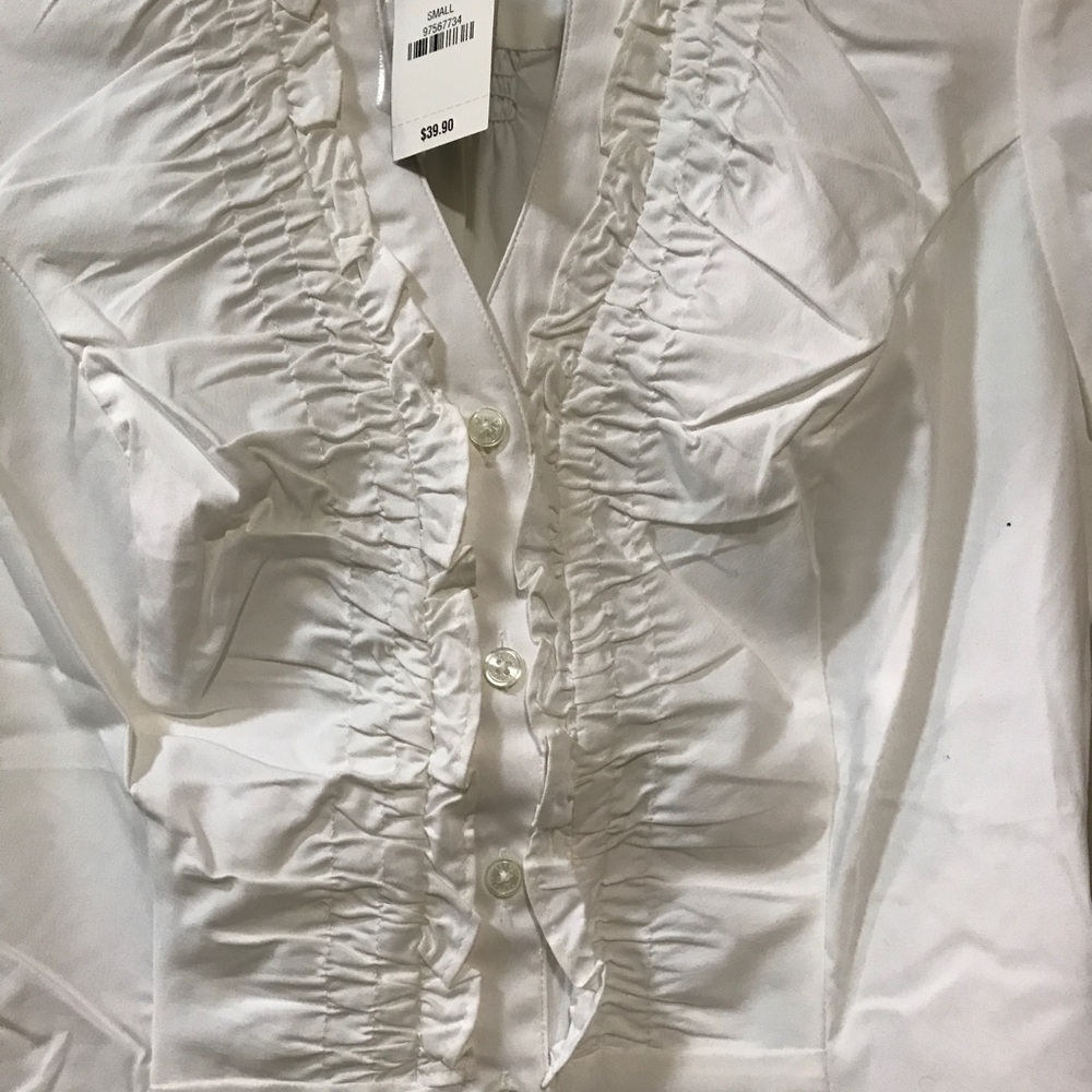 Express essential stretch short sleeve blouse