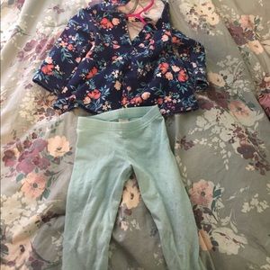 Carter's brand floral outfit size 9 months