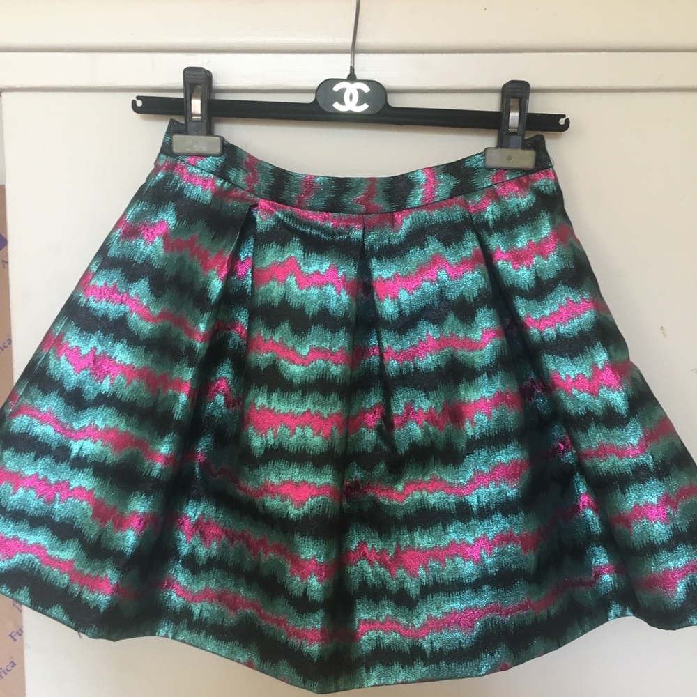 French Connection Jacquard Siberian Metallic skirt - Picture 3 of 5