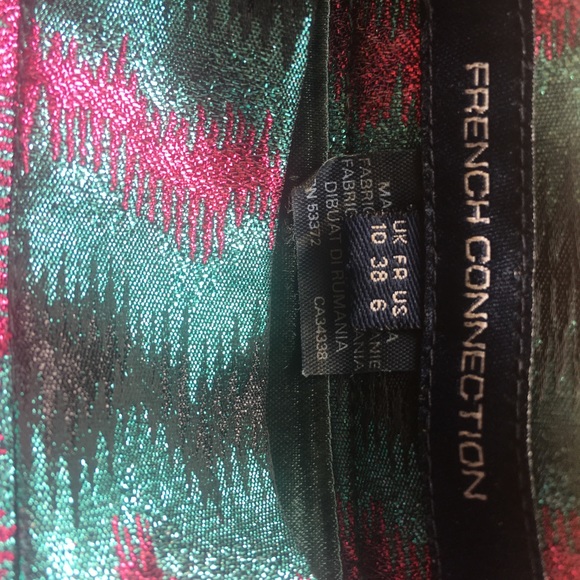 French Connection Jacquard Siberian Metallic skirt - Picture 4 of 5