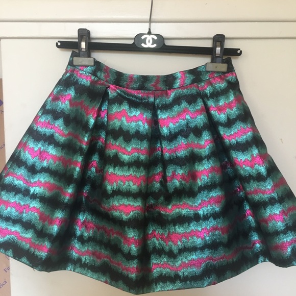 French Connection Jacquard Siberian Metallic skirt - Picture 3 of 5