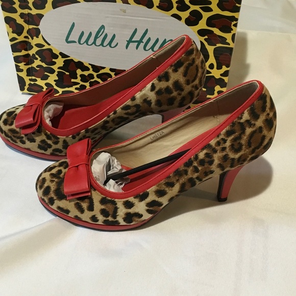 50's Pin Up-Melody Leopard High Heels by Lulu Hun. - Picture 4 of 6