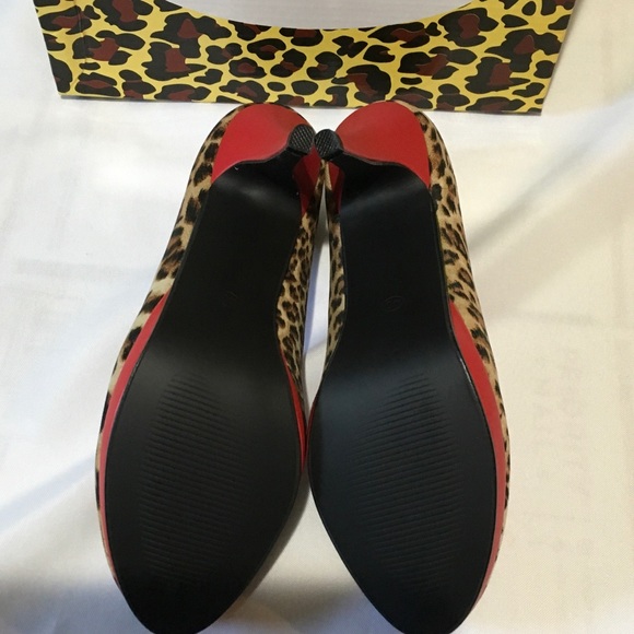 50's Pin Up-Melody Leopard High Heels by Lulu Hun. - Picture 5 of 6