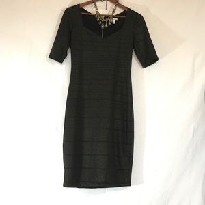 Bisou Bisou gold sparkle dress