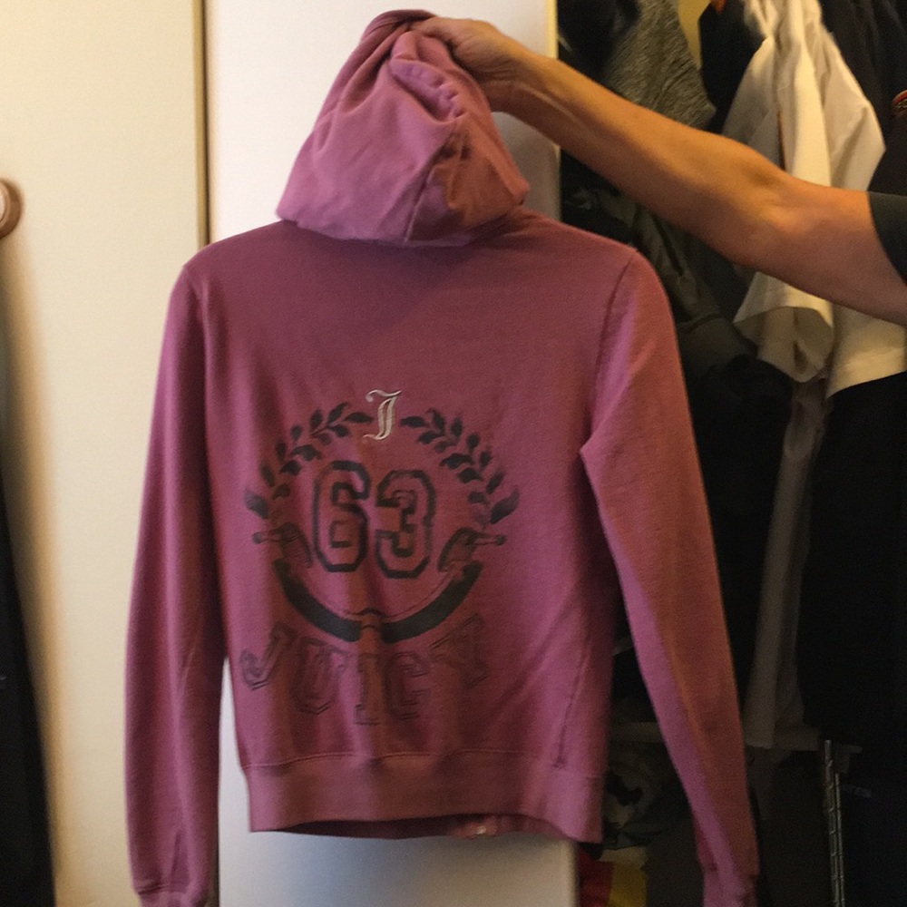 Juicy Couture zip up hoodie. Large.