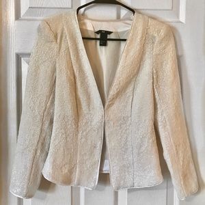 White sequin H&M blazer