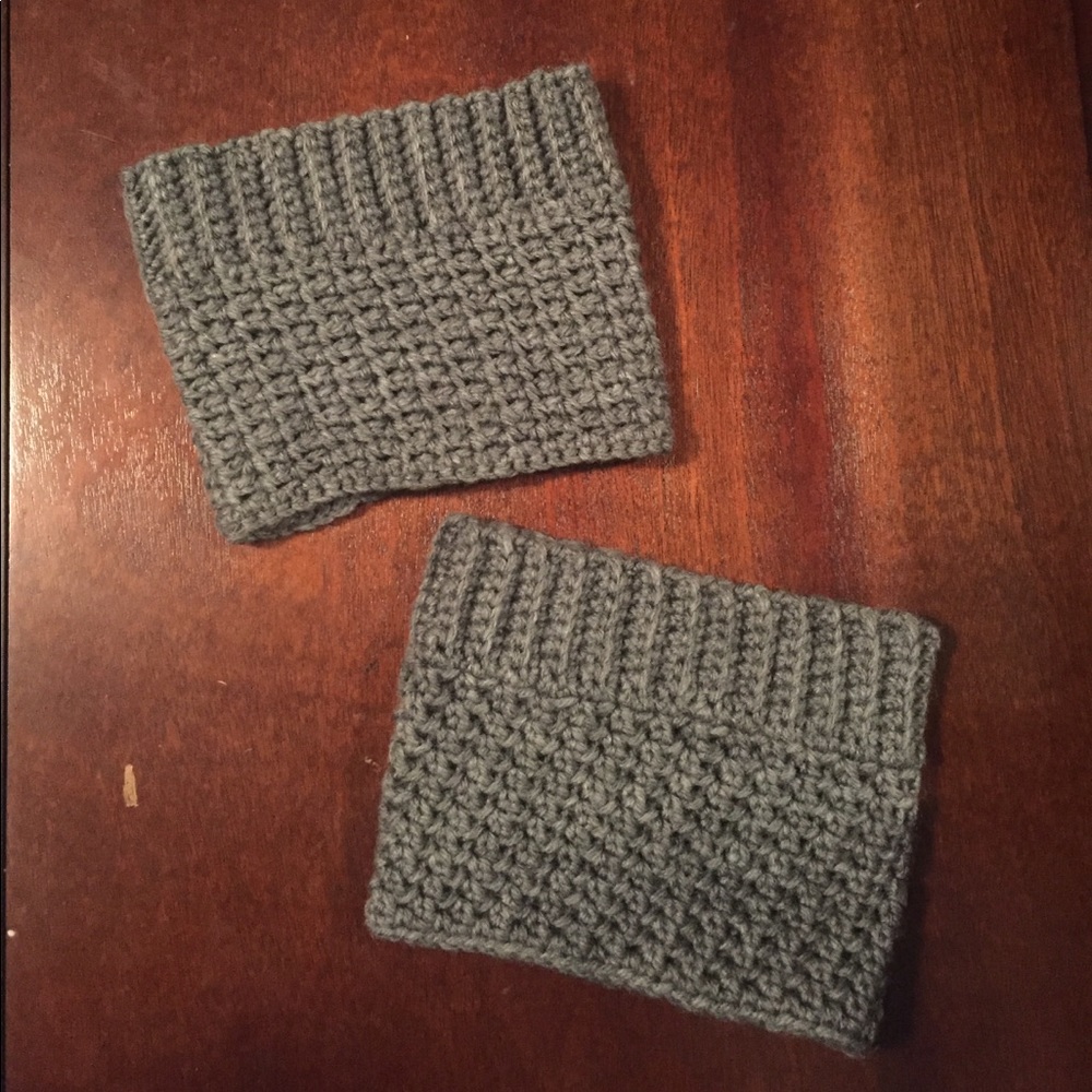 Gray Boot Cuffs