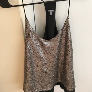 Charlotte Russe Sequin Shirt