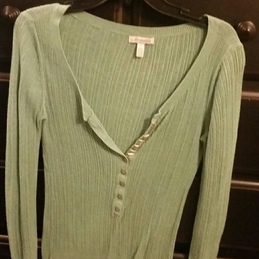Long sleeve Aeropostale Green Henley