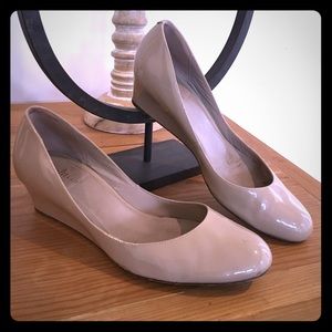 Cole Haan nude wedges