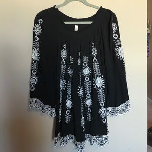 Black off the shoulder dress
