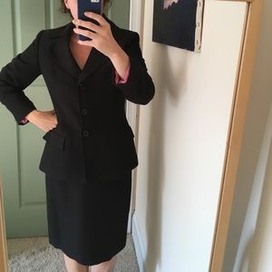 80s Anne Klein skirt suit